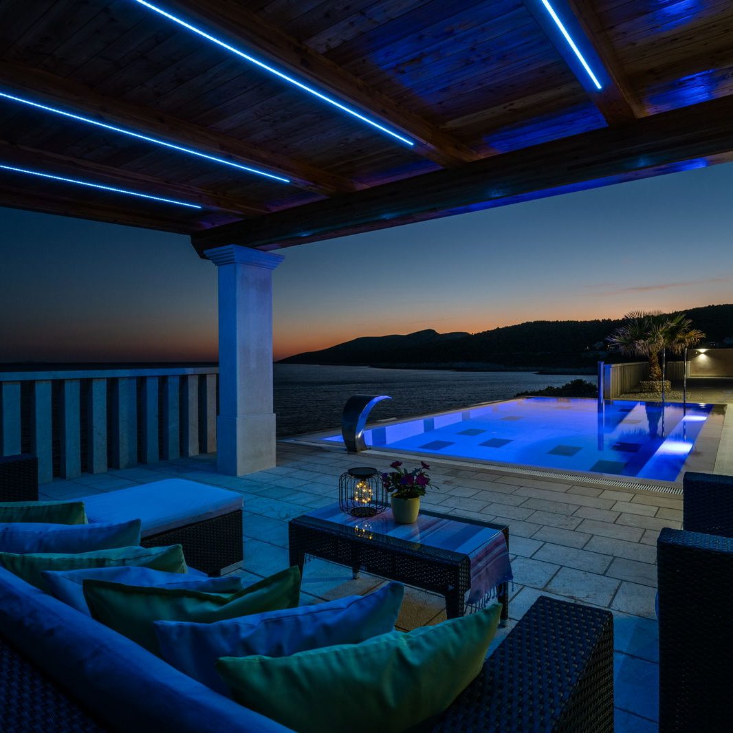 villa korcula zavalatica sofia pool evening 18 e1727433420402